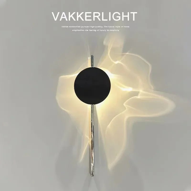 Applique murale ondulée en inox avec LED double flux orientable - Lumeria