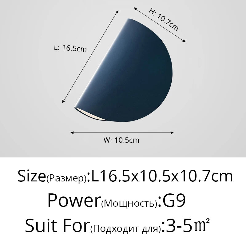 Applique murale ronde métal avec éclairage LED rotatif pour salon - Lumeria