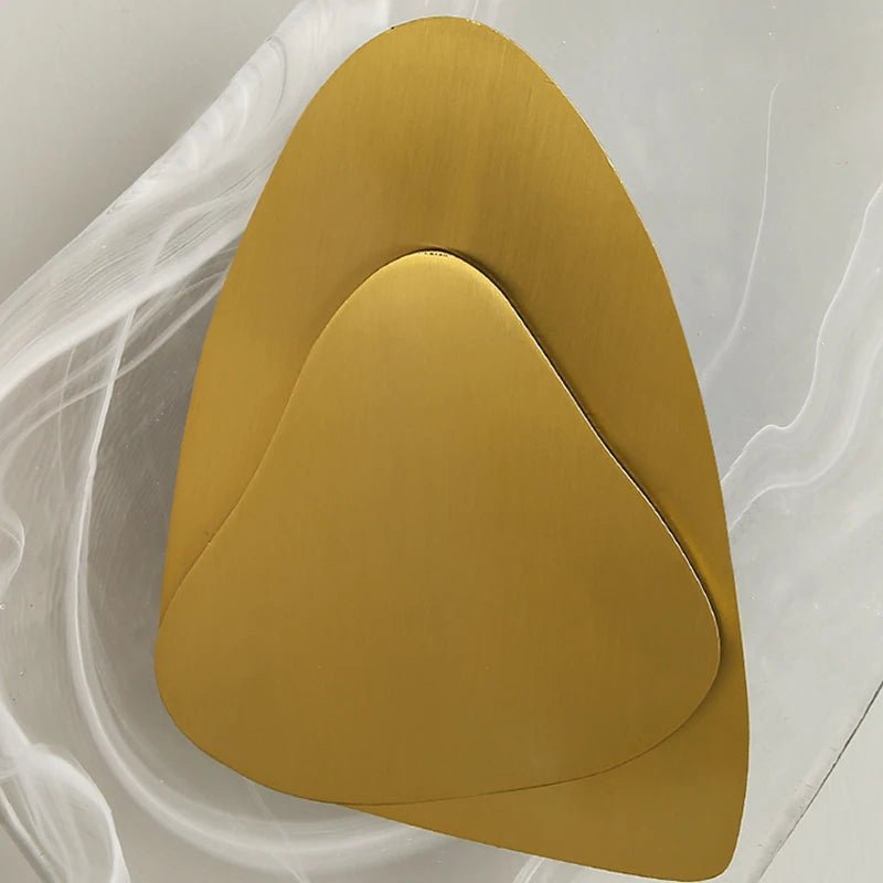 Applique murale Scandinave en verre transparent noir et or - Lumeria