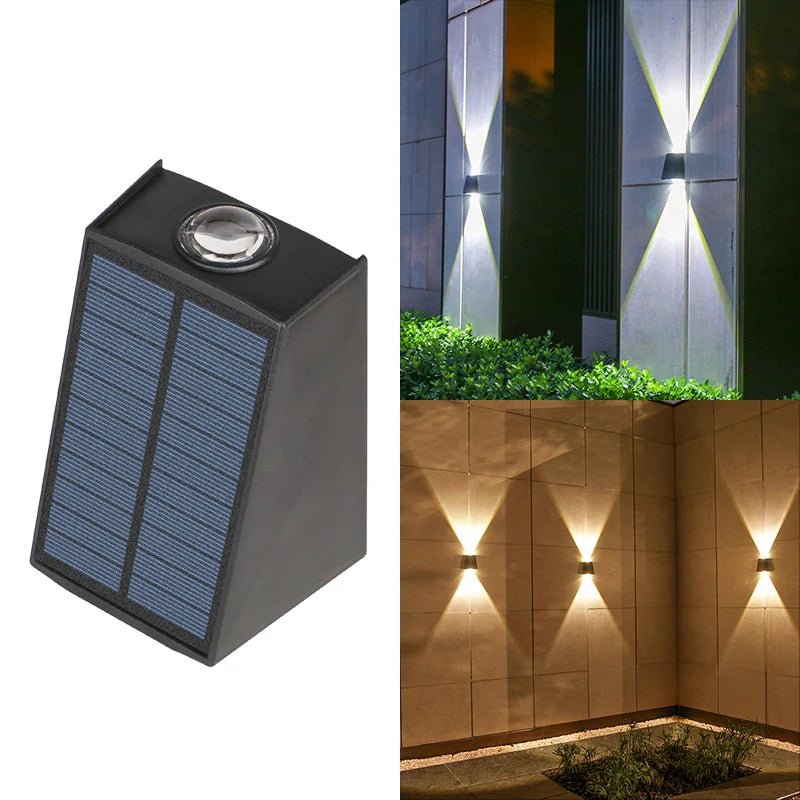 Applique murale solaire extérieure à LED double faisceau en ABS - Lumeria