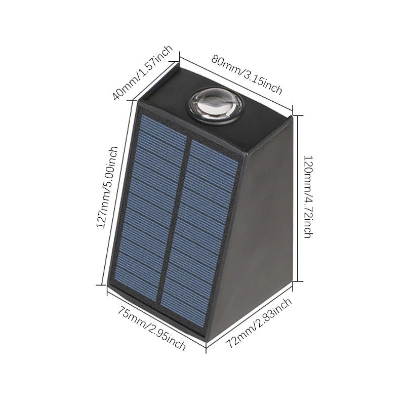 Applique murale solaire extérieure à LED double faisceau en ABS - Lumeria