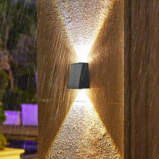 Applique murale solaire extérieure à LED double faisceau en ABS - Lumeria