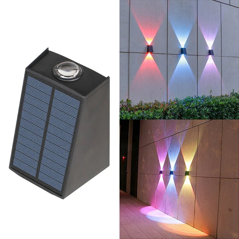 Applique murale solaire extérieure à LED double faisceau en ABS - Lumeria