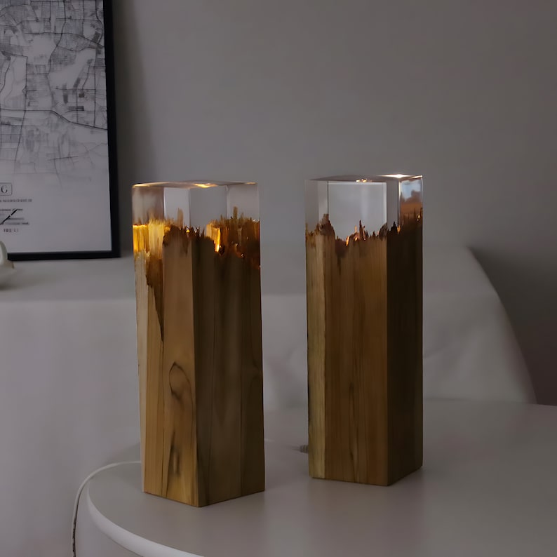 Lampe artisanale en bois - La Boisa™ - Lumeria