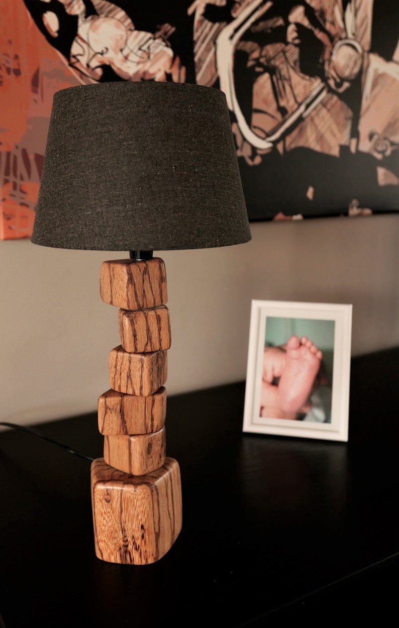 Wood Table Lamp 