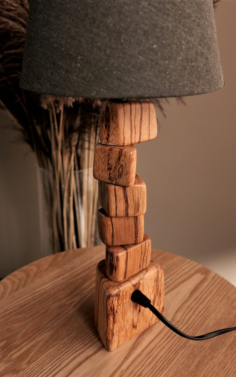 Wood Table Lamp 