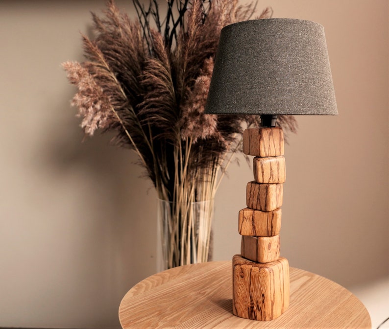 Wood Table Lamp 