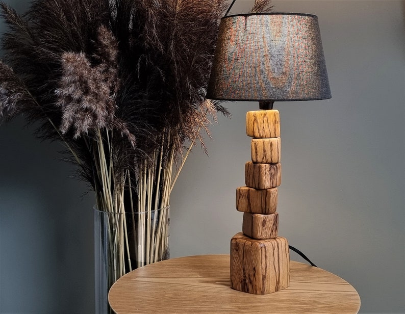 Wood Table Lamp 