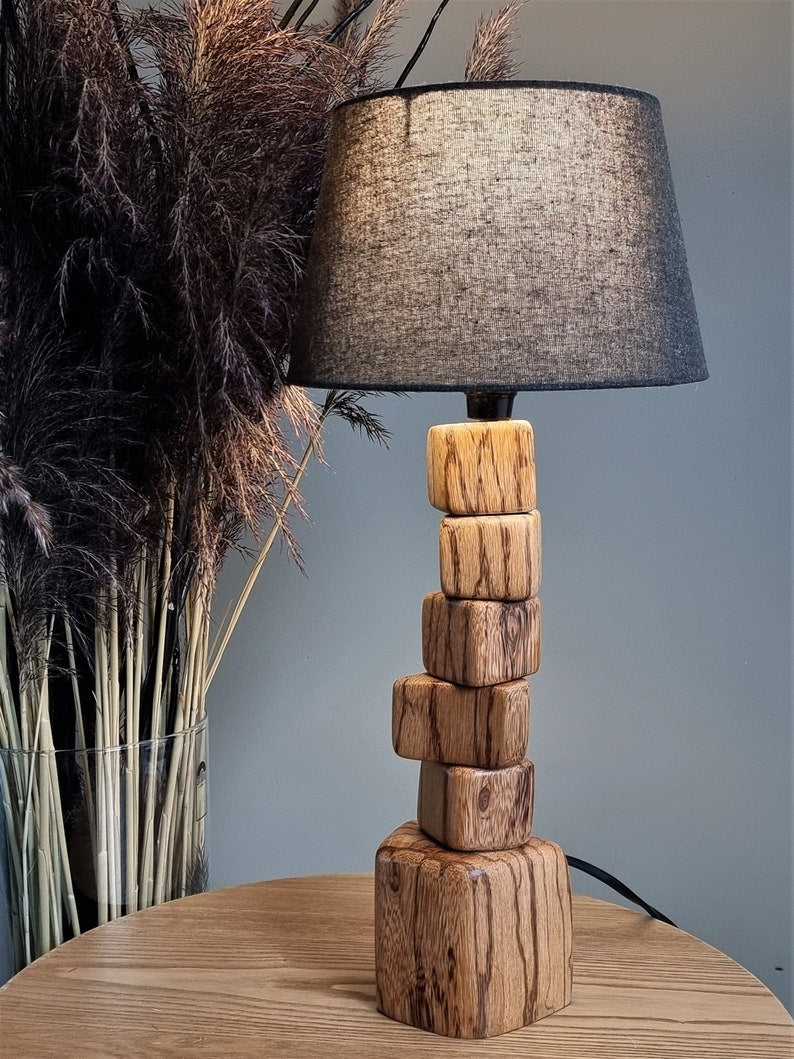 Wood Table Lamp 