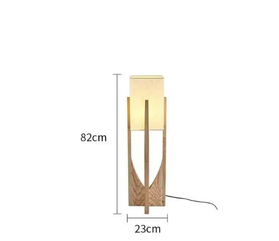 Lampadaire en Bois de Style Nordique - Lumeria