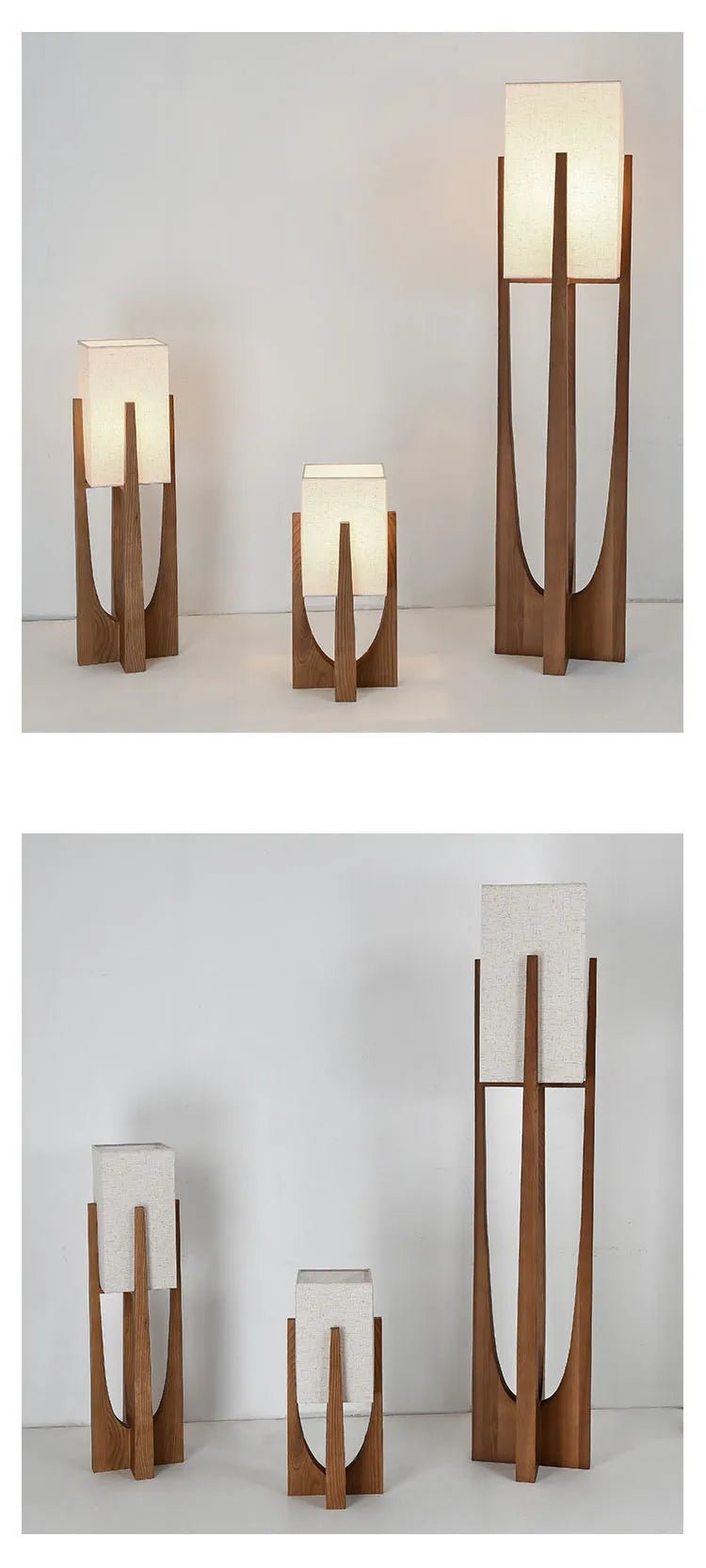 Lampadaire en Bois de Style Nordique - Lumeria