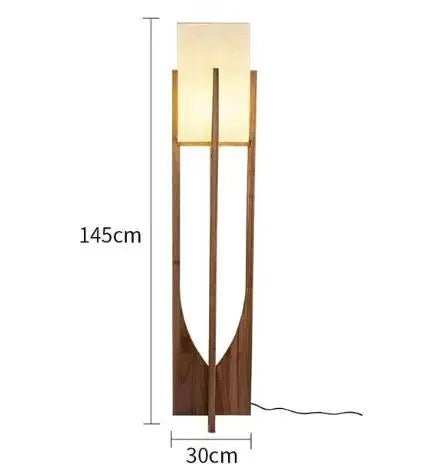 Lampadaire en Bois de Style Nordique - Lumeria