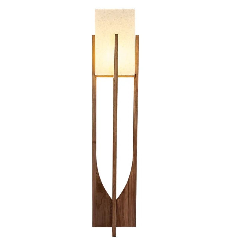 Lampadaire en Bois de Style Nordique - Lumeria