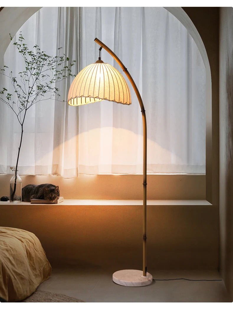 Lampadaire japonais en bambou Jinga - Lumeria