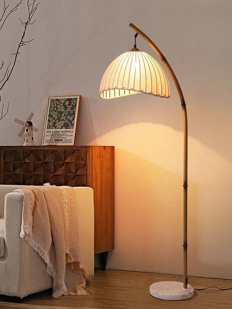 Lampadaire japonais en bambou Jinga - Lumeria