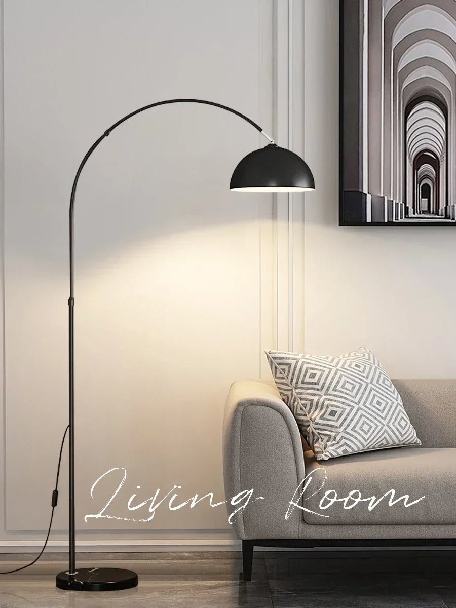 Lampadaire LED arc au design scandinave Vanel - Lumeria