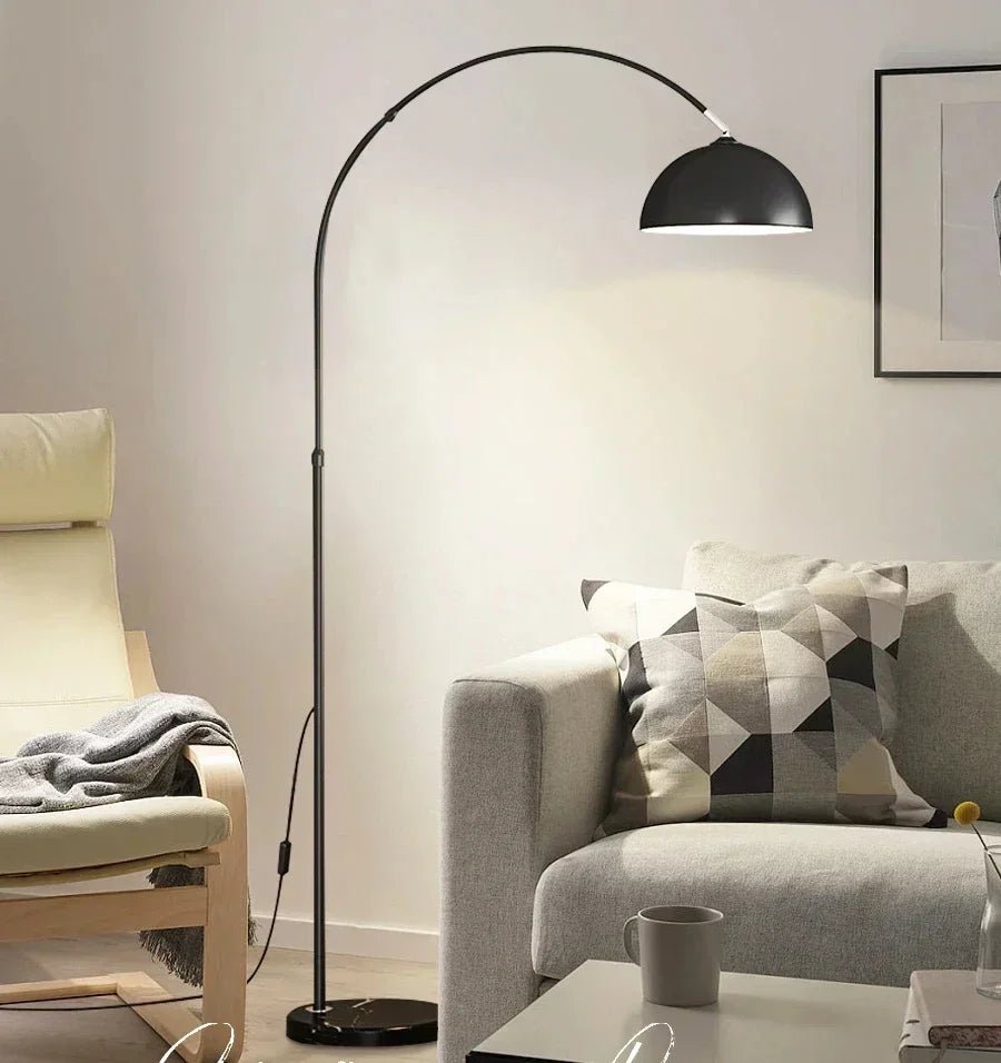 Lampadaire LED arc au design scandinave Vanel - Lumeria