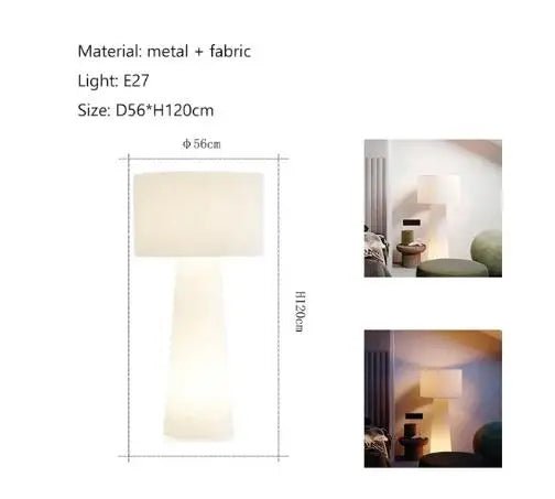 Lampadaire LED en chrome poli Birno - Lumeria