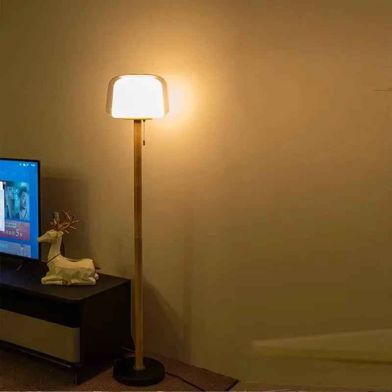 Lampadaire LED en verre Marbo - Lumeria