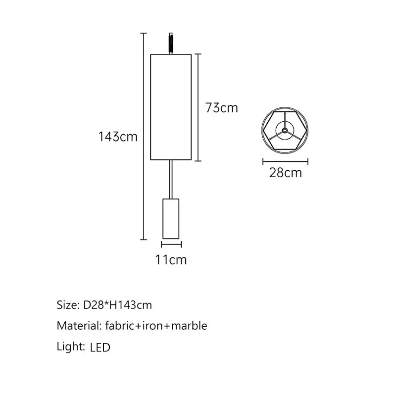 Lampadaire sur pied avec abat - jour tricoté main et éclairage réglable Japandi - Lumeria