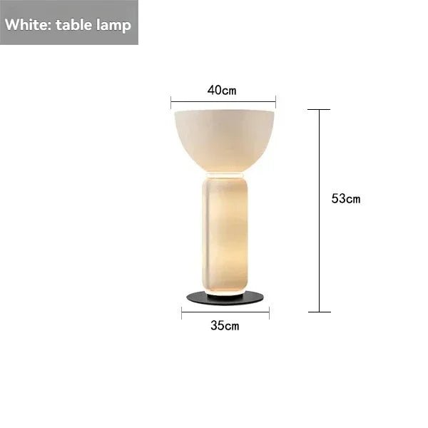 Lampadaire sur pied scandinave en fer avec abat - jour verre dépoli - Lumeria