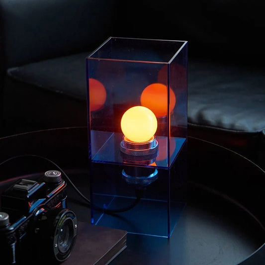 Lampe acrylique vintage à motif lever de soleil et lumière douce - Lumeria