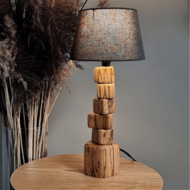 Lampe artisanale en bois - La Sensia™ - Lumeria