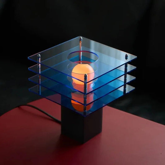 Lampe de bureau en acrylique motif arbre lumineux vintage doux - Lumeria