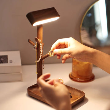 Lampe de bureau LED en bois nordique - Lumeria