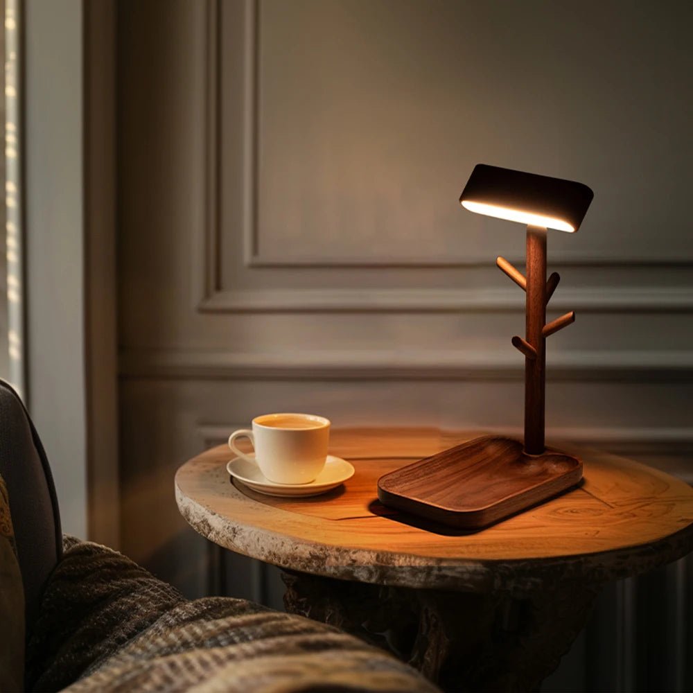 Lampe de bureau LED en bois nordique - Lumeria