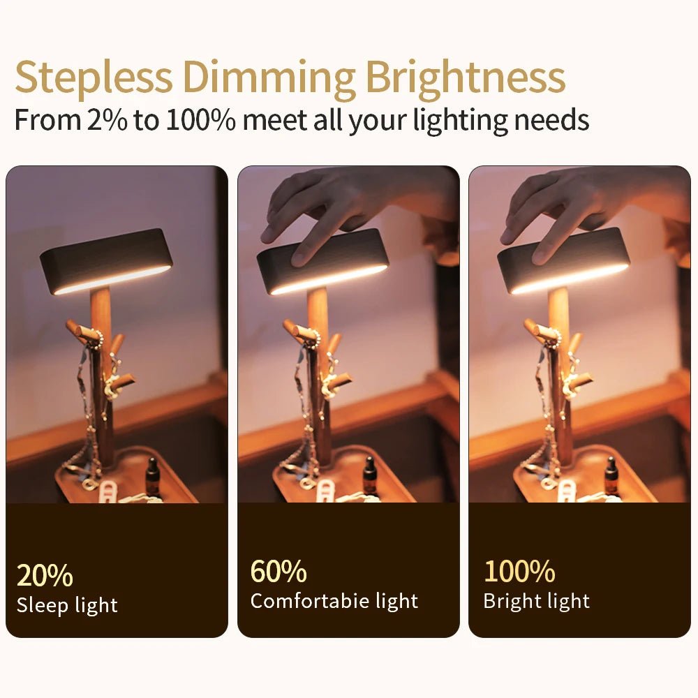 Lampe de bureau LED en bois nordique - Lumeria