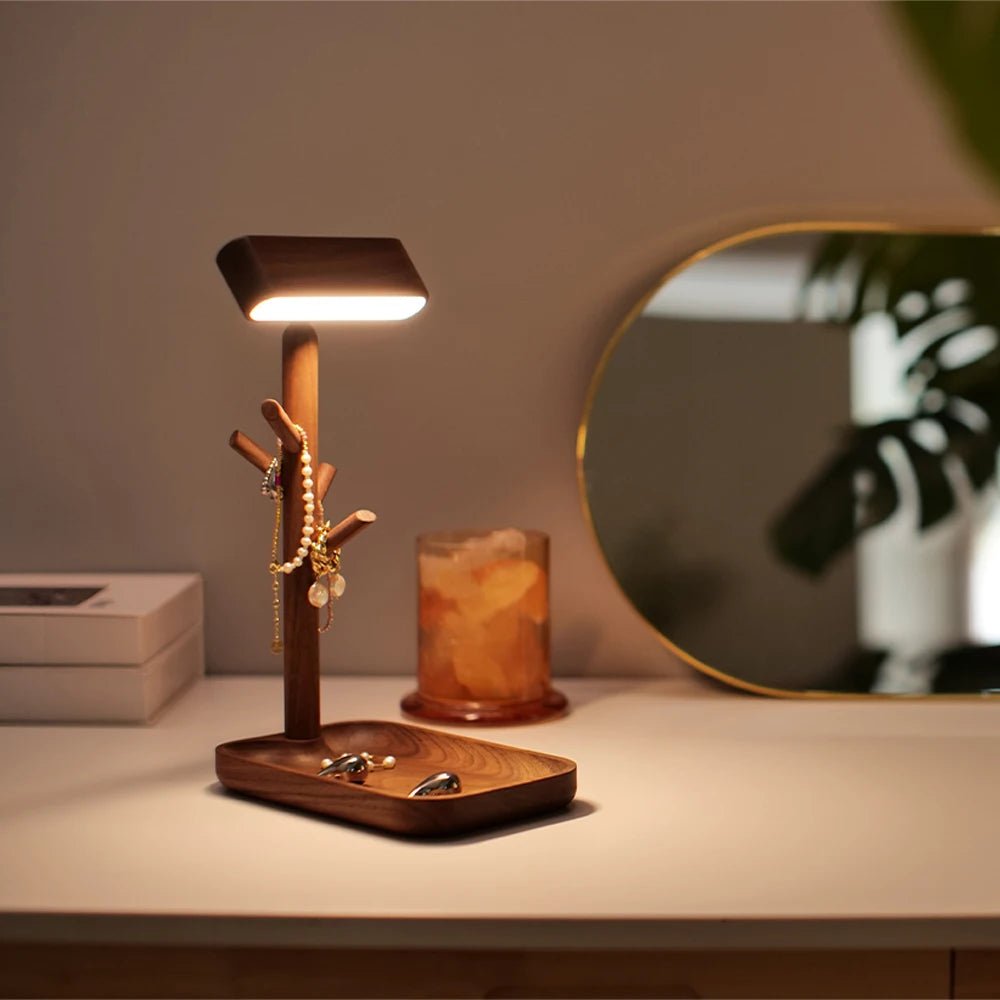 Lampe de bureau LED en bois nordique - Lumeria