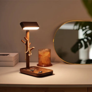 Lampe de bureau LED en bois nordique - Lumeria