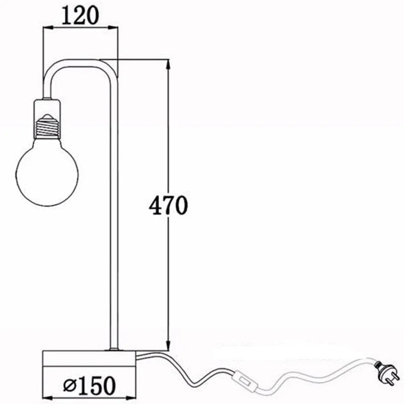 Lampe de bureau vintage en métal - Lumeria