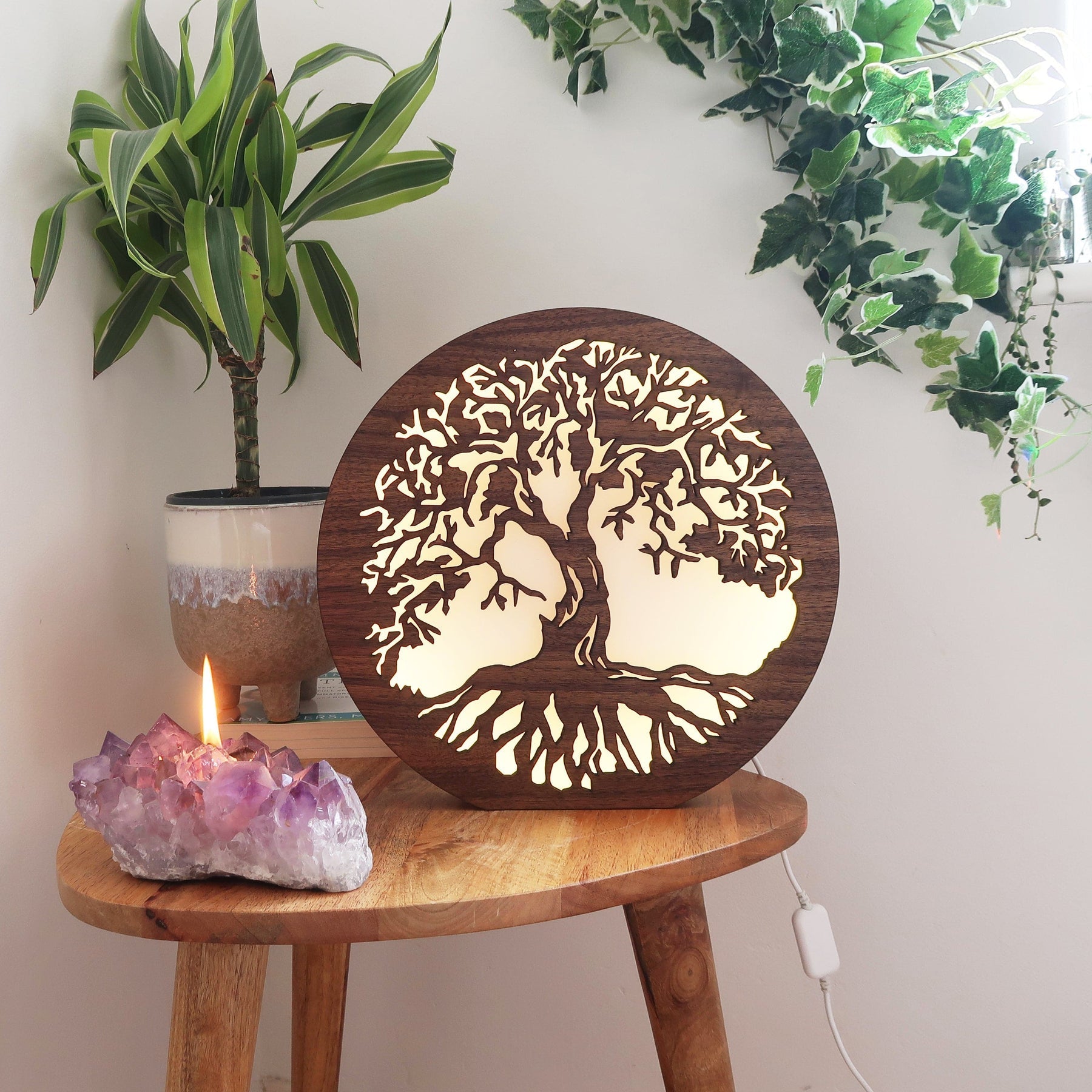 Lampe de Table avec Motif Arbre de Vie - Lumeria