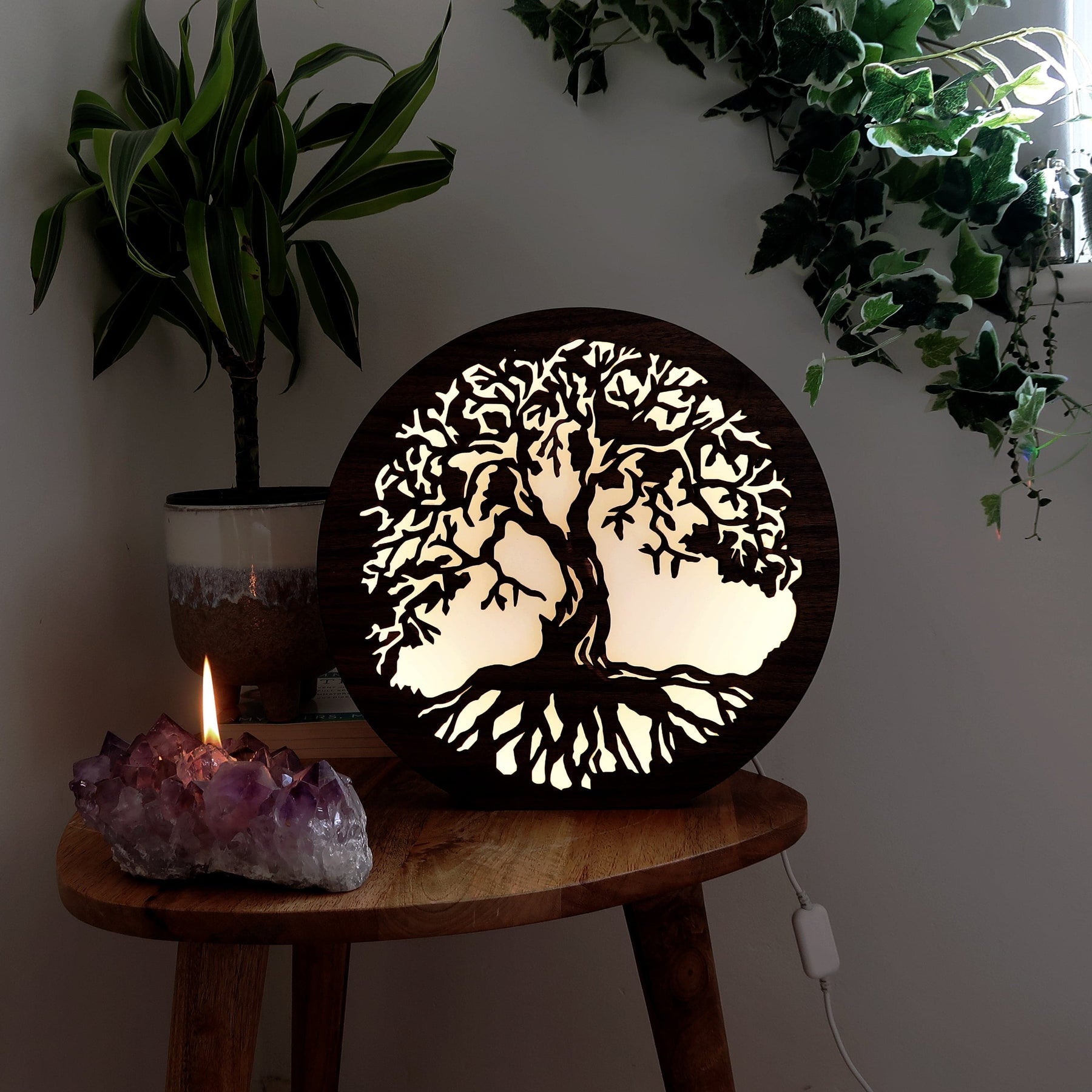 Lampe de Table avec Motif Arbre de Vie - Lumeria