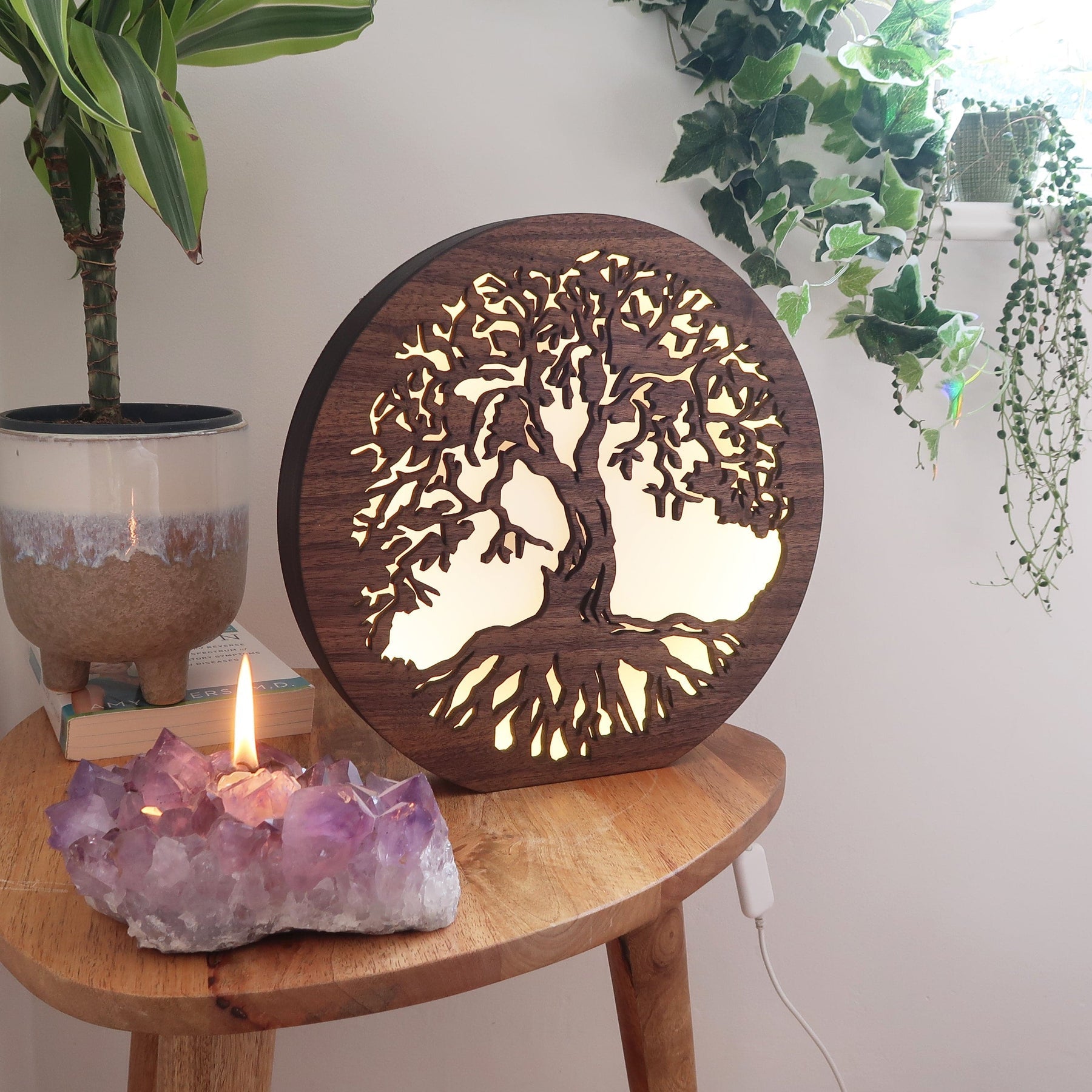 Lampe de Table avec Motif Arbre de Vie - Lumeria