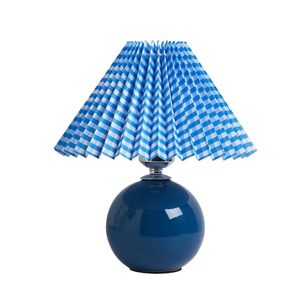 Lampe de table en céramique et tissu Tilène - Lumeria