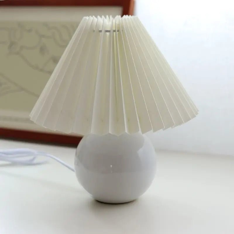 Lampe de table en céramique et tissu Tilène - Lumeria