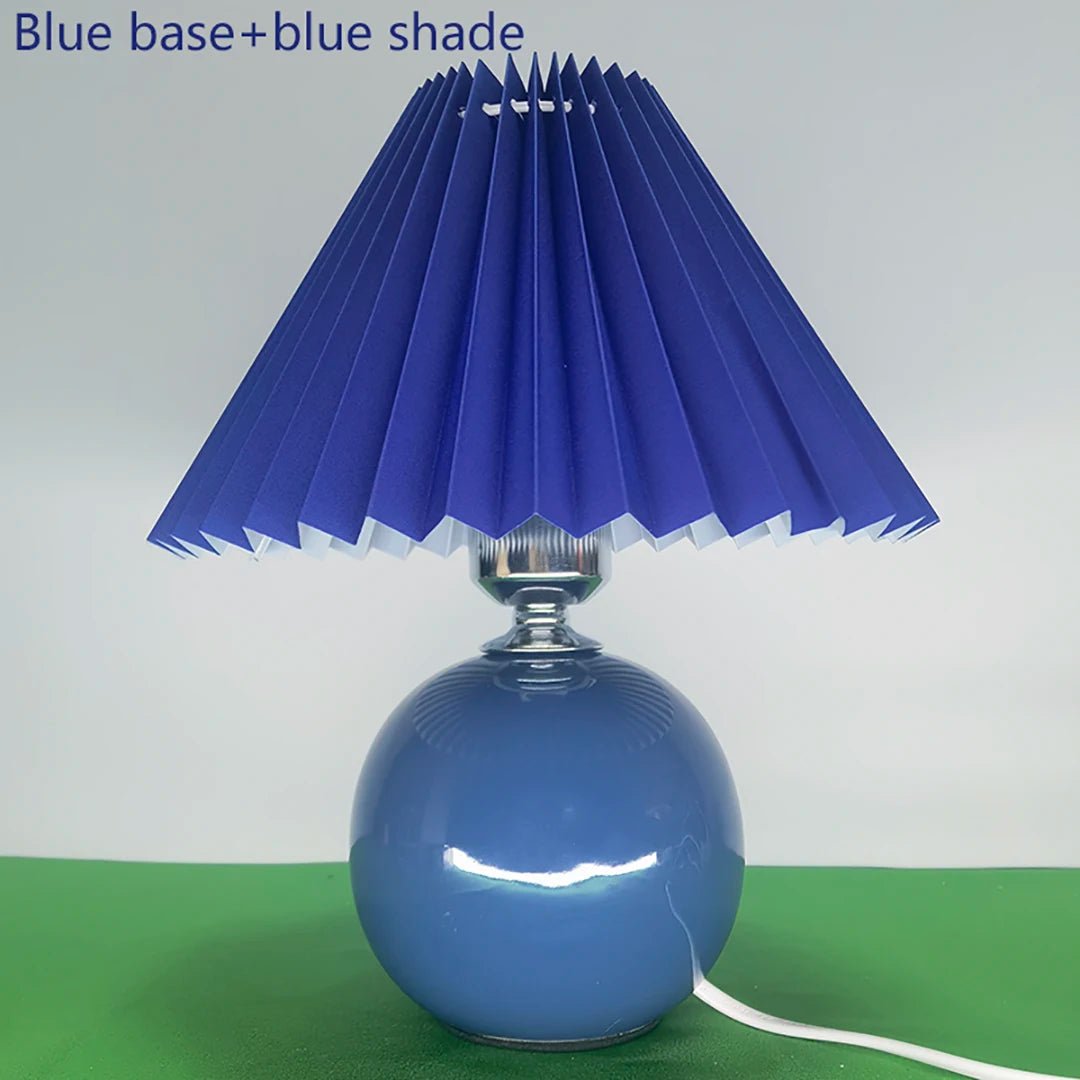 Lampe de table en céramique et tissu Tilène - Lumeria