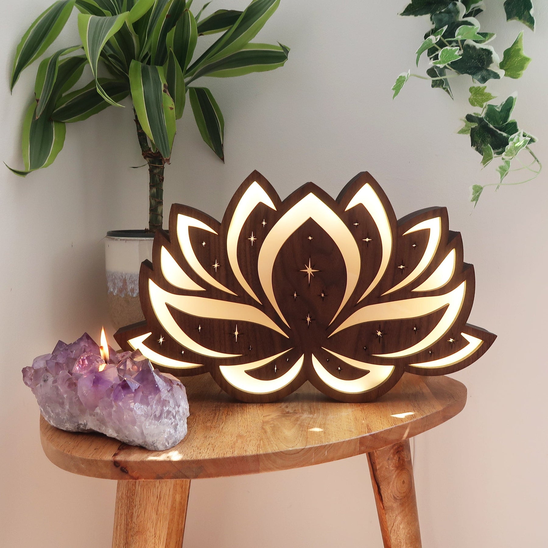 Lampe de Table en Forme de Fleur de Lotus - Lumeria