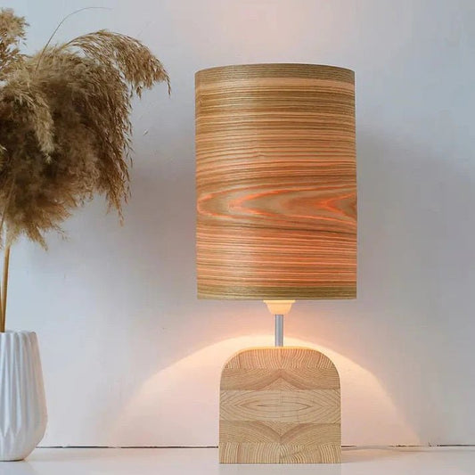 Lampe en bois d'olivier Belvo - Lumeria