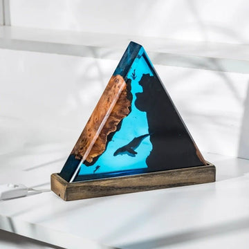 Lampe resine epoxy - de l'Atelier Arguins Lampe resine epoxy - de l'Atelier Arguins