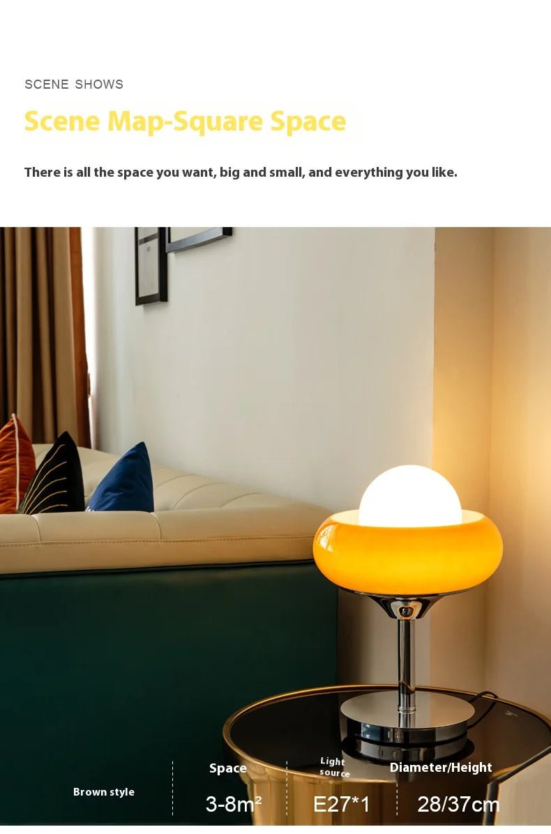 Lampe LED au design nordique rétro, luminaire décoratif d'intérieur, idéal pour une chambre à coucher, une salle à manger, une table, ou une tête de lit - Lumeria