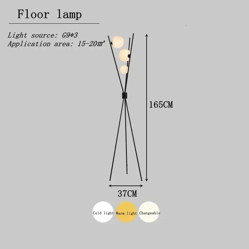 Lampe LED autoportante en forme de lune - Lumeria