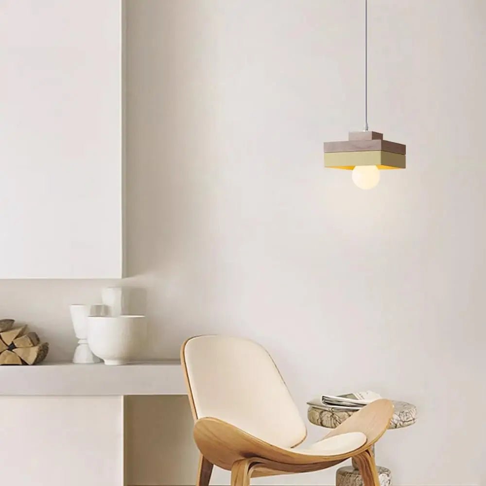 Lampe LED Suspendue en Bois au Design Nordique, Luminaire Décoratif d'Nik, Idéal pour Table de oral et, Salle à Manger, Chambre à Coucher, Cuisine, Salon ou Restaurant - Lumeria