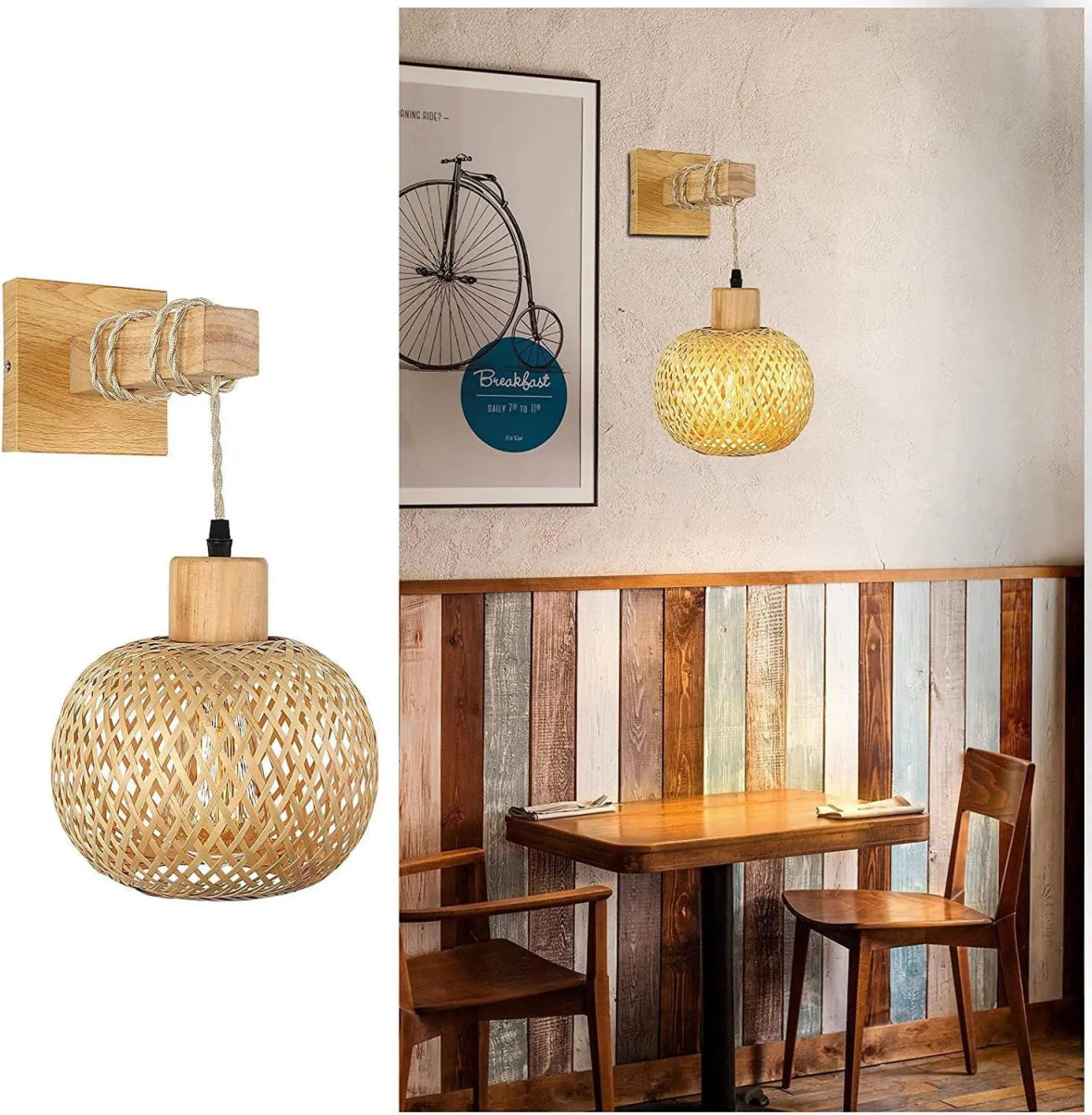 Lampe murale en bambou Lanterna - Lumeria