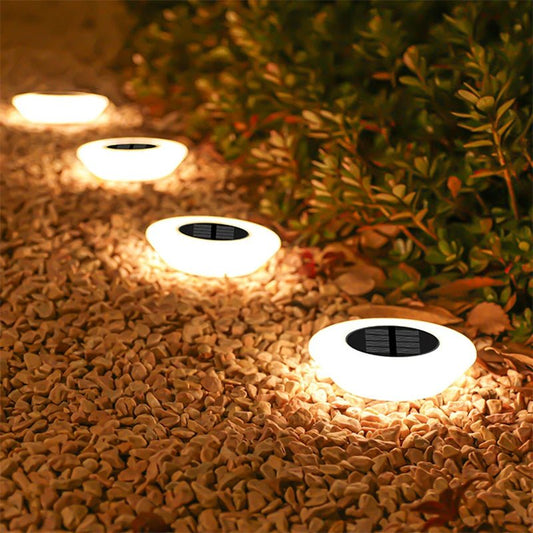 Lampe solaire au sol IP65 à LED pour jardin et allée - Lumeria