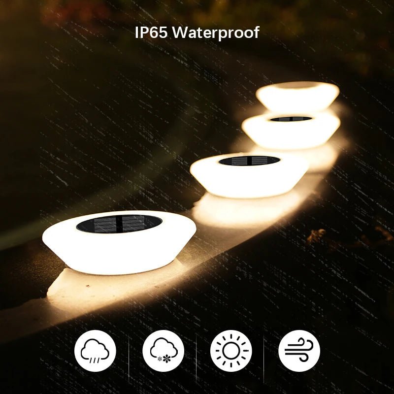 Lampe solaire au sol IP65 à LED pour jardin et allée - Lumeria