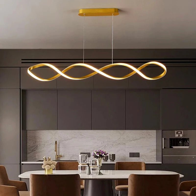 Lustre LED en métal au design moderne - Lumeria